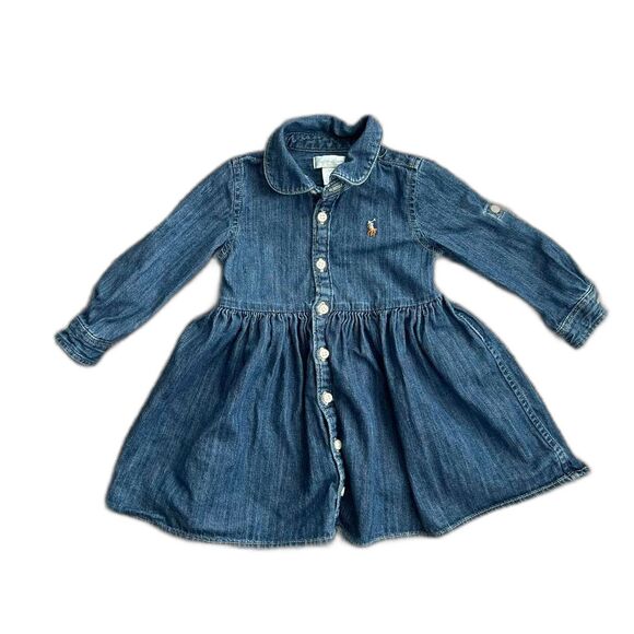 Ralph Lauren Other - Ralph Lauren baby denim shirt dress button up